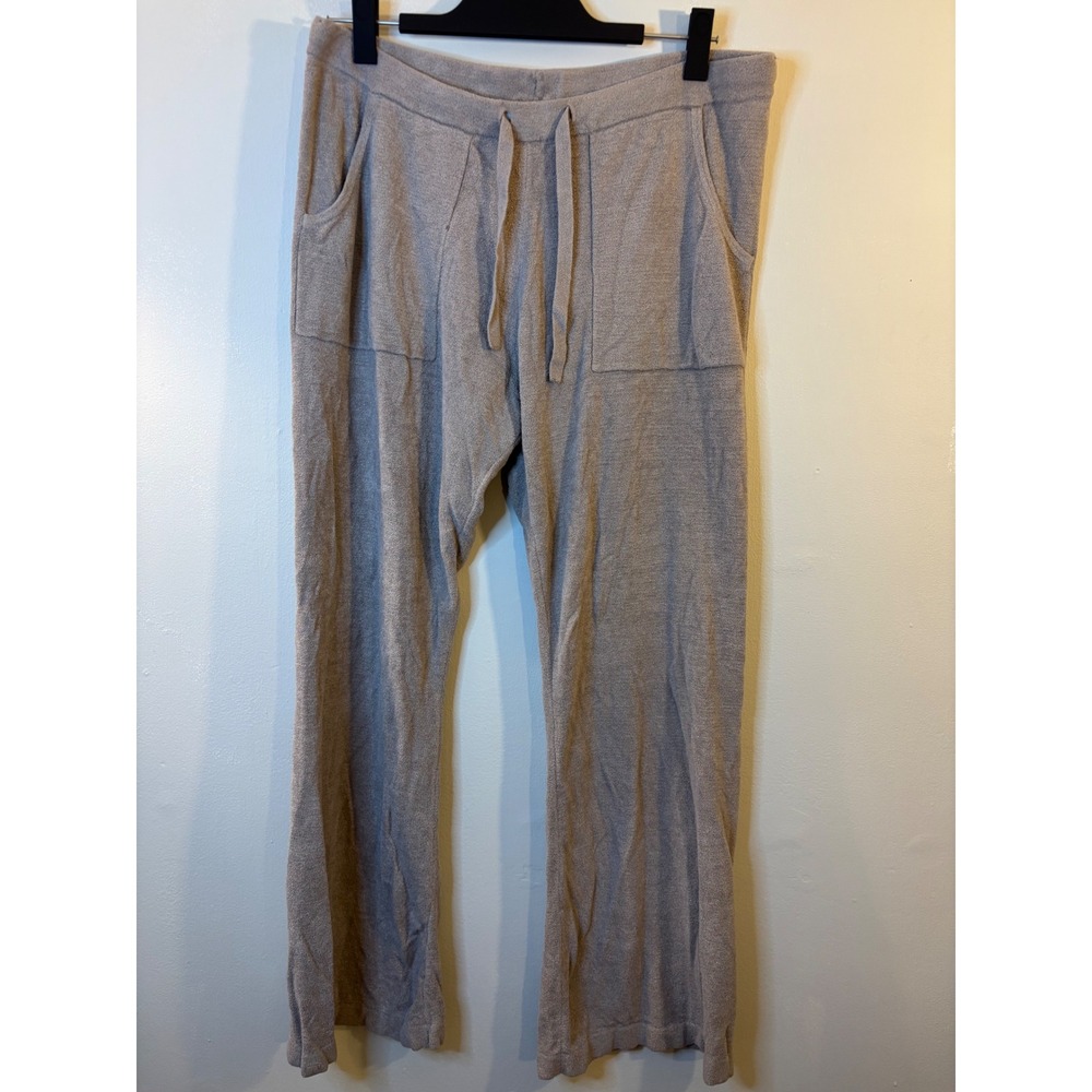 Barefoot Dreams Cozychic Ultra Lite Beige Flare Lounge Pants M